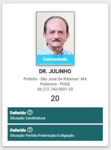 Ficha limpa: Justiça Eleitoral decidiu pelo deferimento da candidatura de Dr. Julinho e Natercio Santos