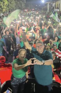 Inauguração do comitê central do 15 MDB em Matões do Norte, mobiliza multidão e reafirma apoio popular ao prefeito Solimar Alves e a candidata vice Luza Paiva