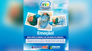 Bebê de número 6 mil nasce no Materno Infantil em Barra do Corda