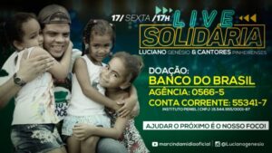 Luciano realiza live solidária com artistas pinheirenses nesta sexta-feira