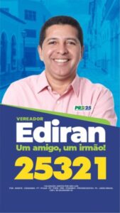 Ediran, uma boa aposta dos bairros para o legislativo de São Luís