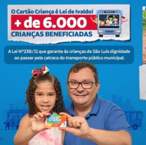 Cartão Criança é lei de autoria do vereador Ivaldo Rodrigues
