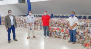 Weverton pede à CNI e consegue 75 toneladas de alimentos
