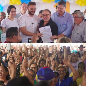 Felipe dos Pneus reúne multidão em ação de inauguração de 11 obras em Santa Inês