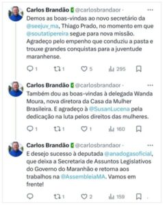 Governador Brandão faz mudanças em três secretarias
