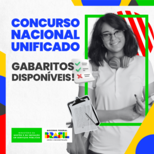 Divulgados gabaritos oficiais das provas objetivas do Concurso Público Nacional Unificado