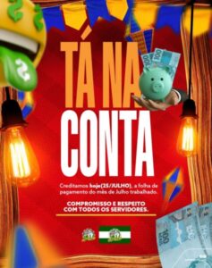 Prefeito Fernando Cutrim de Pirapemas antecipa pagamento dos servidores municipais para o São João Porreta