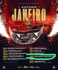 A Rainha do Tacacá, Joelma, faz show no pré-carnaval de São Luís, 20 de janeiro