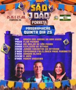 Prefeitura de Pirapemas realiza São João Porreta nesta quinta (25)