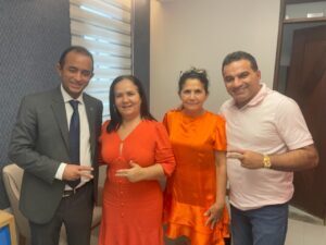 Encontro entre o deputado federal Josimar Maranhãozinho e o estadual Aluísio Santos e a prefeita Dulcilene Belezinha fortalece a parceria do PL em Chapadinha