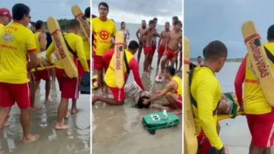 Adolescentes são resgatados após se afogarem em praia de São Luís