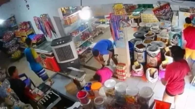 Criminosos fazem arrastão dentro de comércio no MA