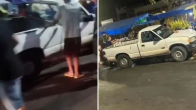 Motorista invade barraca e atropela trabalhador na feira da Cidade Operária