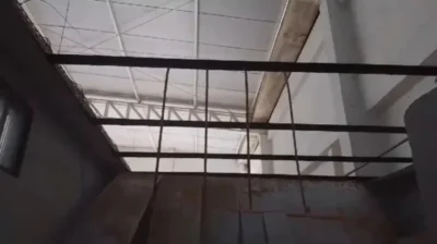 Parte do forro da feira do São Francisco desaba em São Luís
