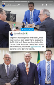 Brandão cumpre agenda em Brasília em busca de recursos para o Maranhão