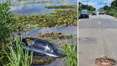 Motorista morre após veículo capotar e cair em lago no MA