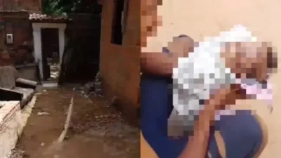 Mulher é linchada e presa após matar o filho de 8 meses
