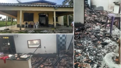 Casa que servia de abrigo para criminosos é incendiada no MA