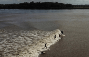 Estadão: domar pororoca de Arari é um desafio para surfistas na Amazônia Legal