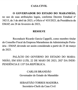 Com forte pressão, Flávio Dino mantém, “olheiro” no Porto do Itaqui…