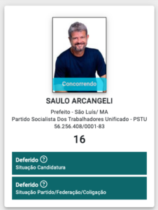 Saulo Arcangeli é o primeiro a ter candidatura a prefeito de SL deferida