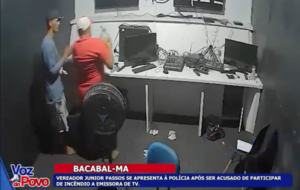 Vereador é preso acusado de participar de incêndio a TV de Bacabal