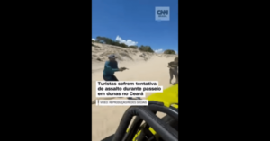 Eita segurança negativa!!! Turistas escapam de criminosos armados em passeio de buggy no Cumbuco… Assistam ao vídeo!!!