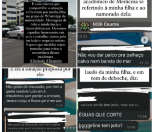 Estudante de medicina do CEUMA ameaça colega em grupo de WhatsApp