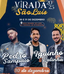 Prefeito anuncia Pedro Sampaio e Iguinho e Lulinha para o pré-réveillon em São Luís