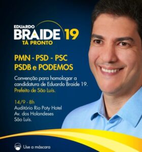 Convenção de Braide será em 14 de setembro, no Rio Poty Hotel