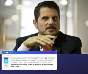 UOL tem acesso às mensagens e desmente Do Val que diz ter informado Flávio Dino sobre ataques terroristas em BSB