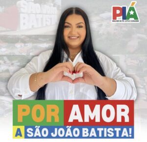 Eleições 2024: Piá Figueiredo anuncia Pré-Candidatura a Vereadora em São João Batista.