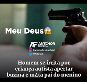 Crime brutal: Homem mata pai de menino autista, após criança apertar buzina de carro