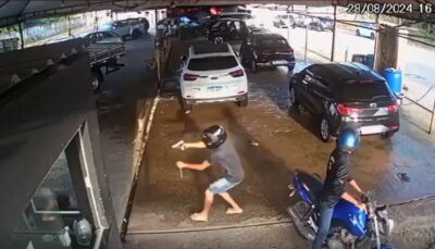 Assista! Câmeras flagram assalto violento em lava-jato na Cohama, em São Luís