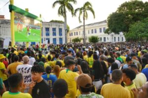 São Luís monta palco para jogo do Brasil e Suiça