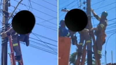 Homem morre eletrocutado em poste de energia
