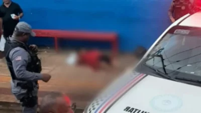 Homem é assassinado a tiros na frente dos filhos