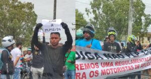 Entregadores por app protestam contra projeto do governo Lula