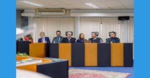 Iracema Vale marca presença na posse do presidente do TRE-MA