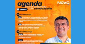 NOVO tem agenda intensa na Grande Ilha com presença de Lahésio Bonfim