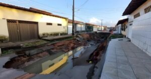 Cratera no Maiobão ameaça casas e preocupa moradores
