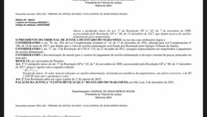 TJMA aumenta auxílio alimentação para R$ 2500,00