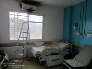Em primeira mão: PM age e evita tragédia em incêndio no Hospital do Servidor