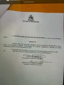 Ana do Gás assume cargo no governo Brandão, e Zé Inácio segue na AL