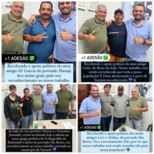 Novas adesões e confirmação de apoio ao projeto do prefeito Fernando Pessoa em Tuntum