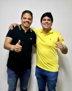 Prefeito Luciano e Ministro dos Esportes André Fufuca discutem propostas de desenvolvimento para Pinheiro, no campo dos Esportes
