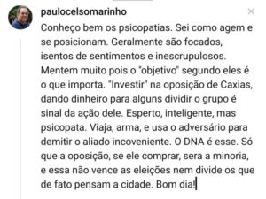 Estaria Paulo Marinho fazendo uma autobiografia de sua vida política?