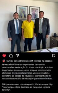 Candidato a deputado derrotado Tema Cunha usa mais uma vez o vice-governador Felipe Camarão para tentar enganar o povo de Tuntum