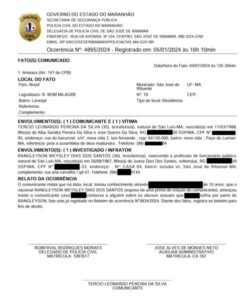 Ribamar: Boletim de Ocorrência diz que vereador abusou e ameaçou matar o pai de criança de 10 anos; doc