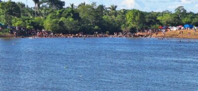 Mesmo com o agouro da oposição o domingo (25) foi de muito alegria no piscinão de Presidente Dutra